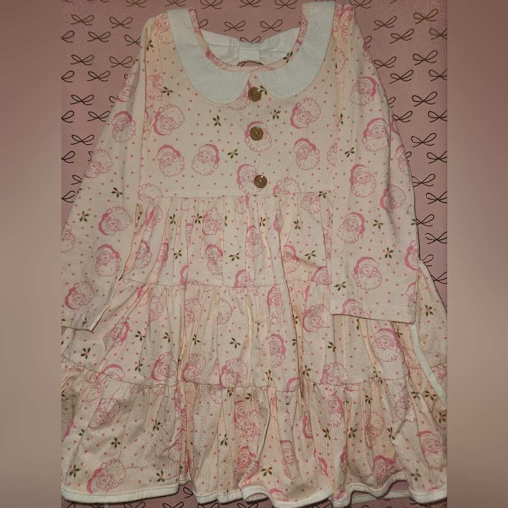 SweetHoney Pink Christmas Dress